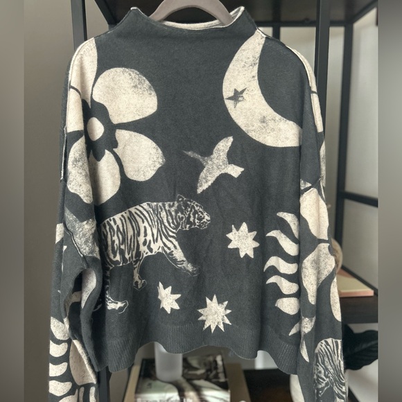 Anthropologie The Alani Cashmere Mock-Neck Sweater by Pilcro Size Small NWOT - Picture 5 of 9